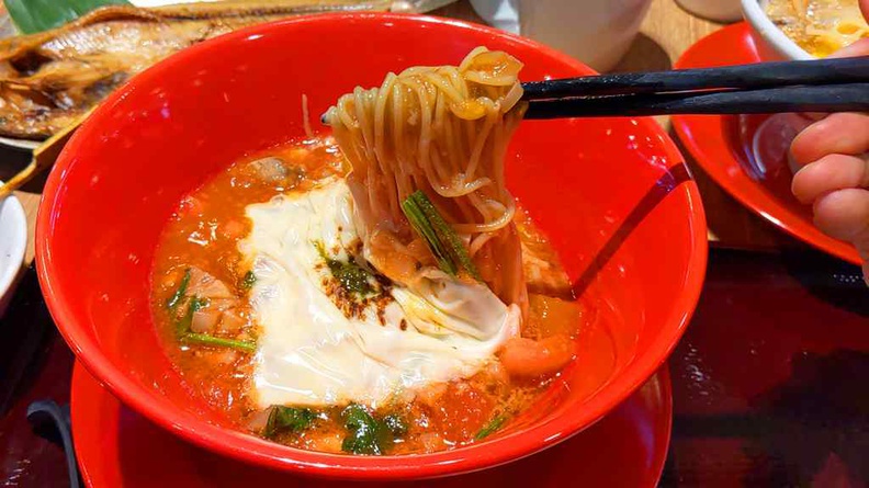 Recommend trying out the Tomato Cheese Ramen if you are in for something more unconventional