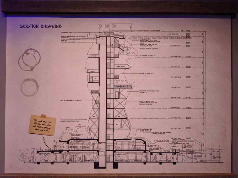 Schematics drawings of the Sentosa Merlion 