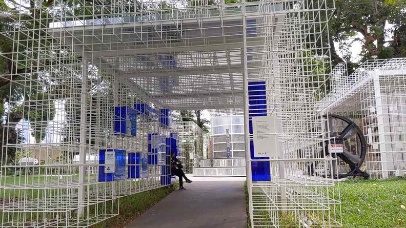 The Emporium of the East, part of the Singapore Bicentennial Pathfinder Fort Canning Outdoor Exhibits