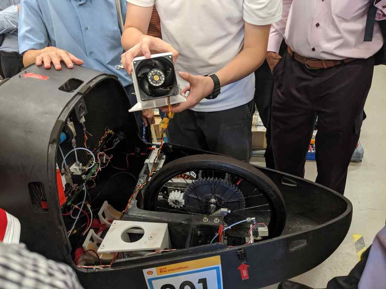 The compact lightweight Hydrogen fuel cell used by the TP racing team