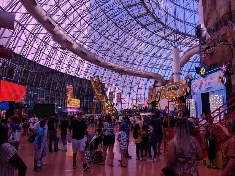 Most of the attractions are placed surrounding the outer rim of this central spire of the dome