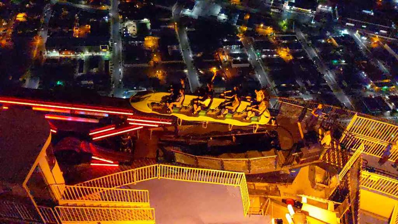 View of X-scream from above, notices how close it is to the edge