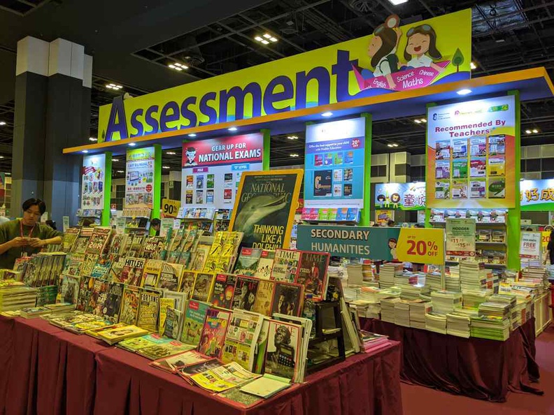 There is no issues finding an assessment book of your choice. You are literally in schooling wonderland.