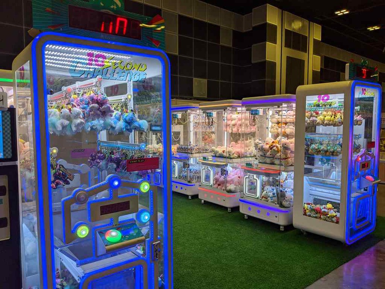 Claw machines section