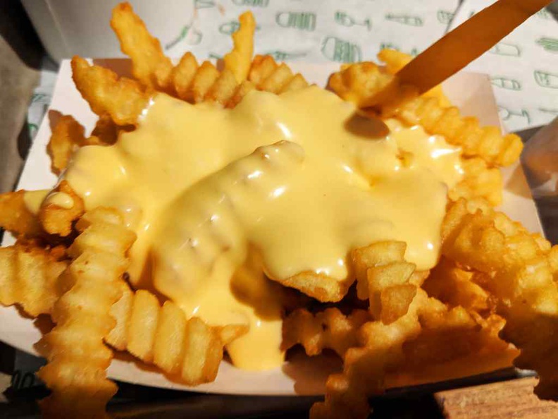 Trademarked cheese fries. Well essentially just fries with melted cheese, nothing too special here