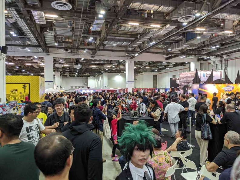 The Singapore Comic Con vast ground floor of the Sand Convention center, Singapore