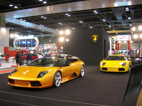more of the lambos on display