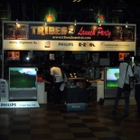 a view of the playing booths