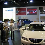 the mazda booth area