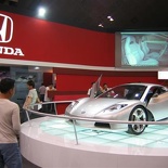 the honda sports concept (HSC) veh on display