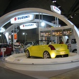 here we are at the suzuki booth