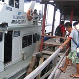 our dive boat is our return ferry too