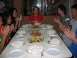 Dinner that night was at our very hospitable rotary president's home again