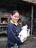We were brought around the orphanage farms with vegatable farms, pigs and rabbits!