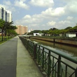 One side of the Canal Route, towards tanglin