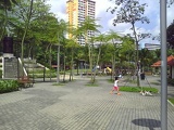 Pathed Community Area where gatherings and night taichi are normally held 