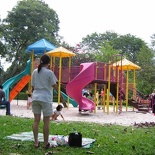 come to think about it, sandpit playgrounds are a rare sight in Singapore now