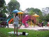 come to think about it, sandpit playgrounds are a rare sight in Singapore now