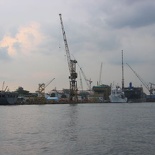 random shipyard crane
