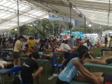 The marathoner massage area