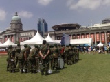 Performances by the padang