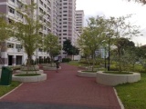 The park runs close to many of the residential HDBs in the area