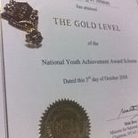 Nyaa Gold 2008 Certificate