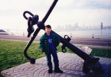 Either thats a small kid or a very BIG anchor!