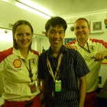 With the shell fuel team