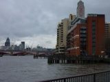 The OXO tower &amp; beach area (only at low tide)