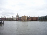 The cross-Thames views from the south bank