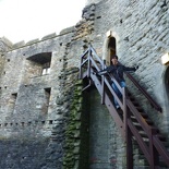 Many of the narrow stairs leading you further up the keep
