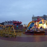 There is a smaller fair open by the beach