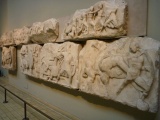 Marble blocks from the west frieze of the Temple of Athena Nike 425 BC 