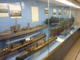 Few of the many naval vessels