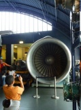 A modern bypass jet engine
