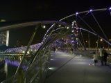 The helix bridge all lit up