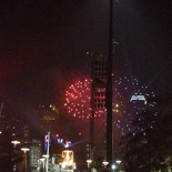 A fireworks display for the night