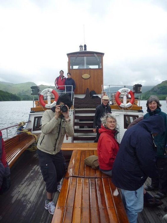 The front viewing deck of the steamer