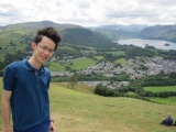 With the town of Keswick in the background