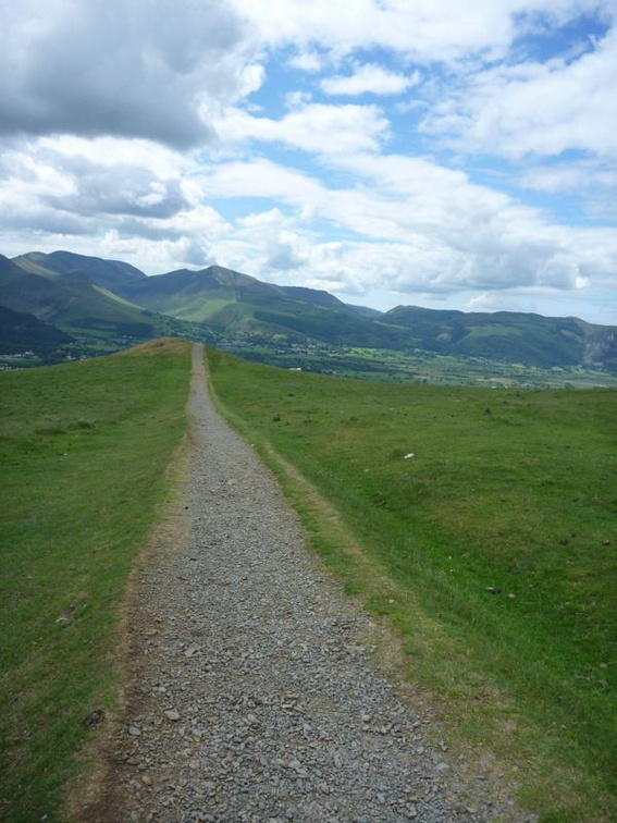 Further down the mountain trails