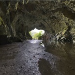 The cave interior