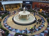 The mall central fountain