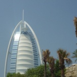 The Hotel Burj Al Arab in the background