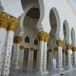 Stepping into the inner areas of the mosque