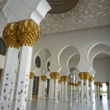 The inner walkways with the iconic gold palm pillars
