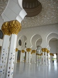 The inner walkways with the iconic gold palm pillars