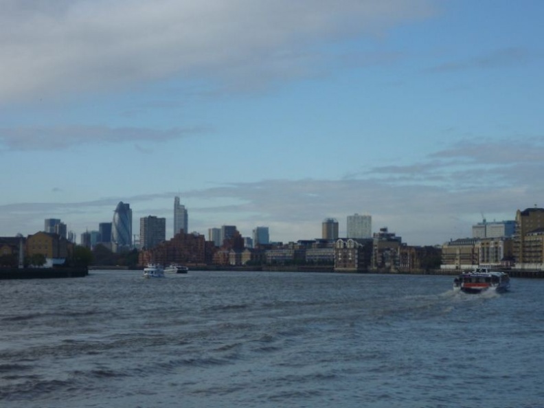 Active ferry services roam the thames