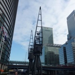 preserved dock cranes in the city