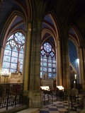 all laid out on the outer interiors of the cathedral